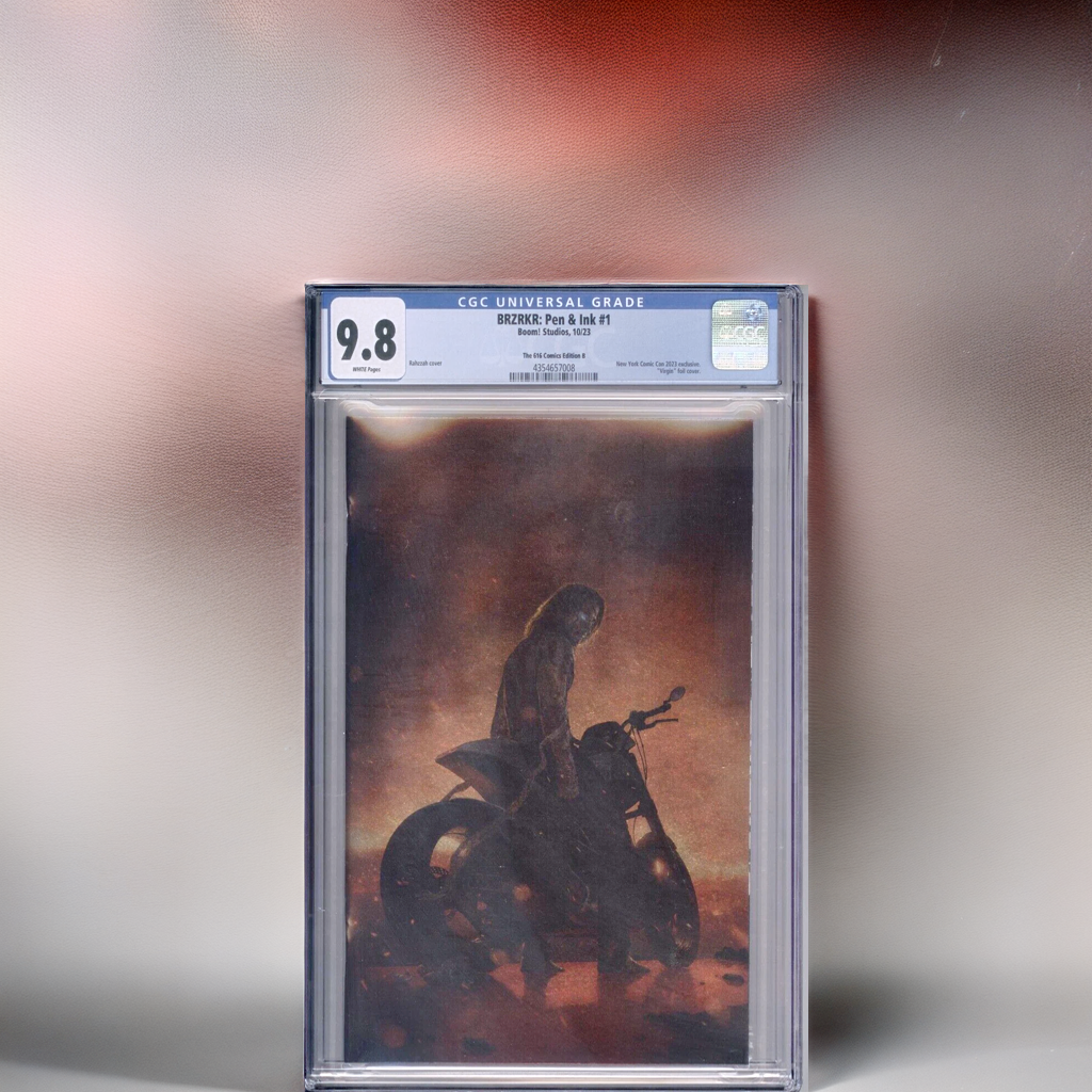 BRZRKR: Pen & Ink #1 Rahzzah Virgin Foil Cover 616 Edition B CGC 9.8 (2023)